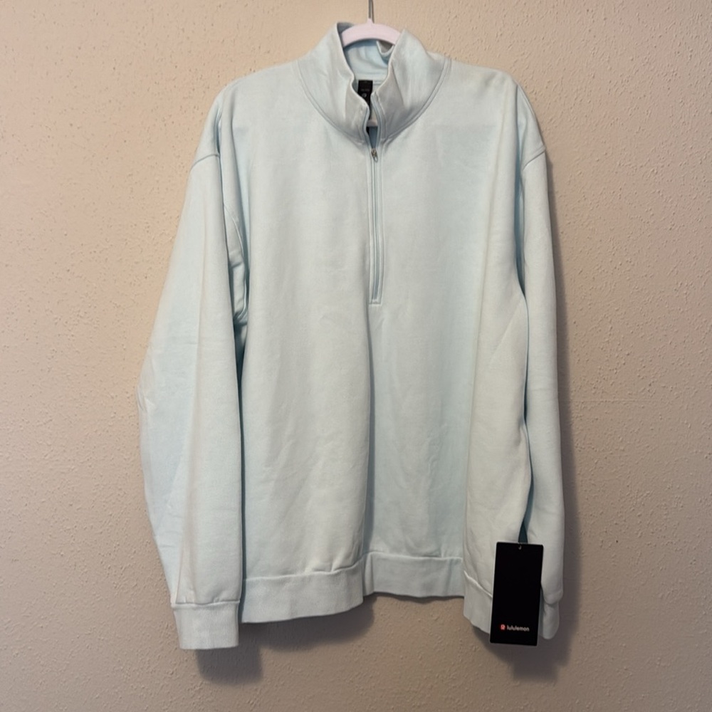 Lululemon Men’s Steady State Half Zip Sweater 2XL Blue New